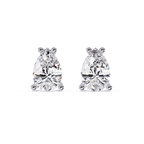 Classic Pear Cut Diamond Stud Earrings
