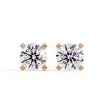 Round Brilliant Lab Grown Diamond Stud Earrings