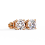 Round Brilliant Lab Grown Diamond Stud Earrings