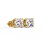 Round Brilliant Lab Grown Diamond Stud Earrings