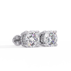 Round Brilliant Lab Grown Diamond Stud Earrings