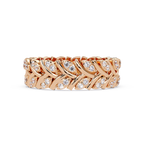 Nature Inspired Round Cut Diamond Eternity Ring