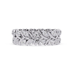 Nature Inspired Round Cut Diamond Eternity Ring
