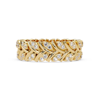 Nature Inspired Round Cut Diamond Eternity Ring