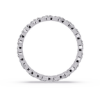 Nature Inspired Round Cut Diamond Eternity Ring