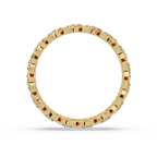Nature Inspired Round Cut Diamond Eternity Ring