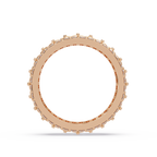 Radiant Cut Diamond Floral Eternity Band Ring