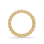 Radiant Cut Diamond Floral Eternity Band Ring