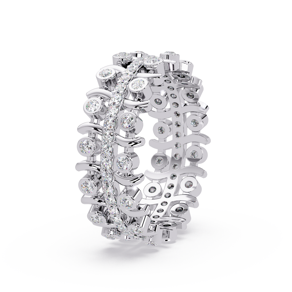 Multi-Shape Diamond Ornate Statement Ring
