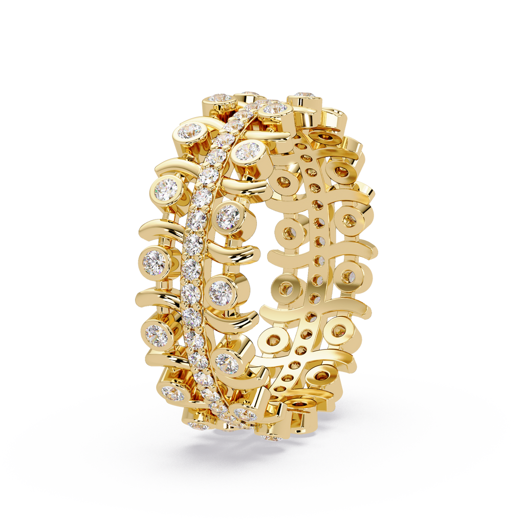 Multi-Shape Diamond Ornate Statement Ring