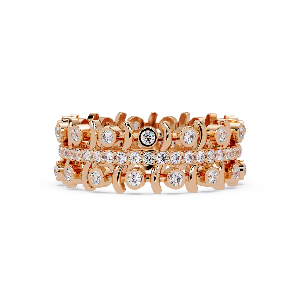 Multi-Shape Diamond Ornate Statement Ring