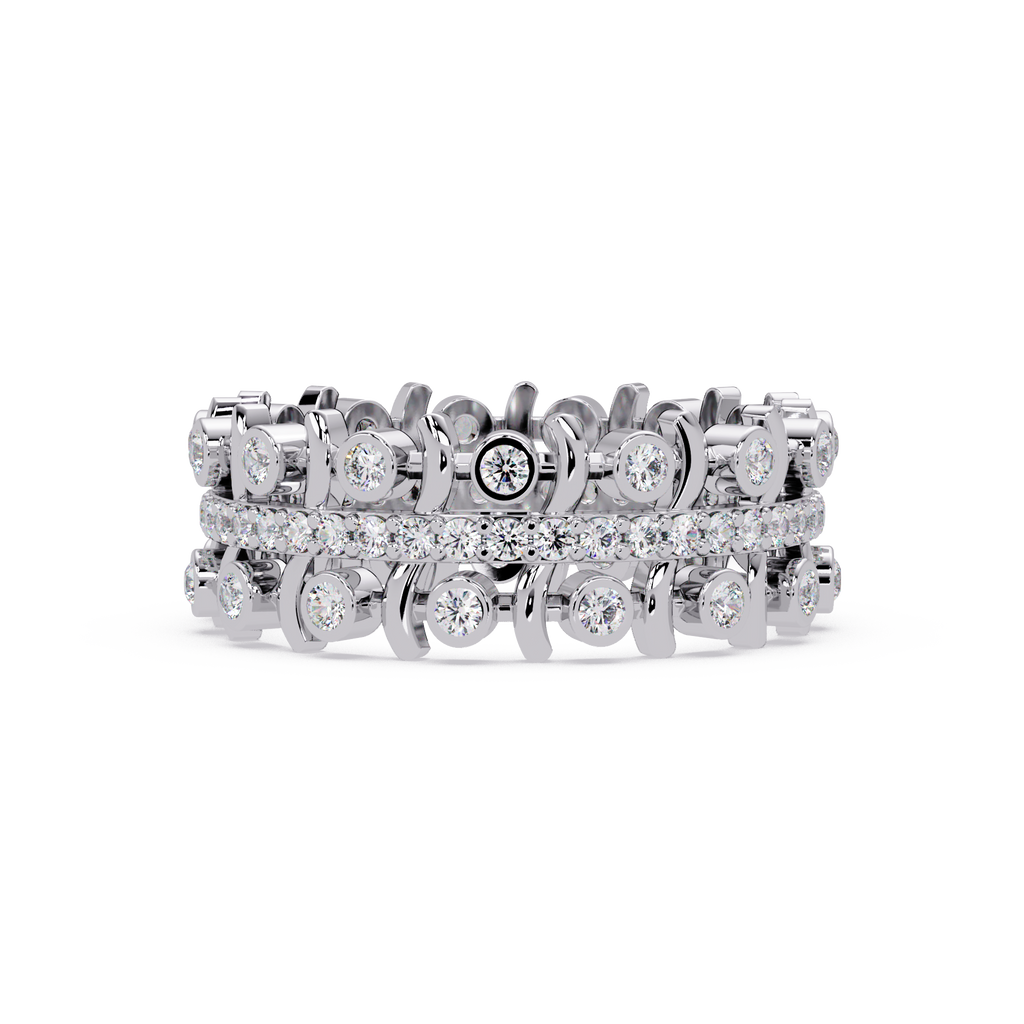 Multi-Shape Diamond Ornate Statement Ring