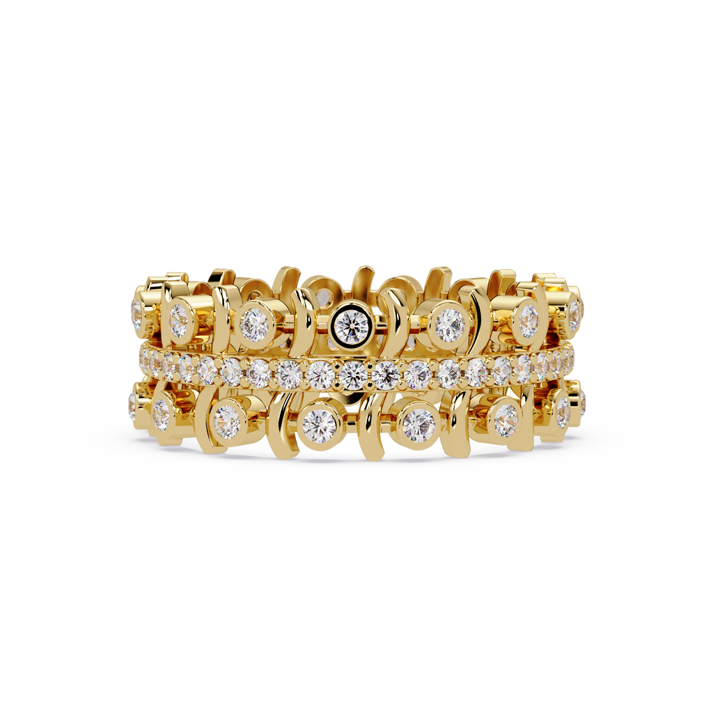 Multi-Shape Diamond Ornate Statement Ring