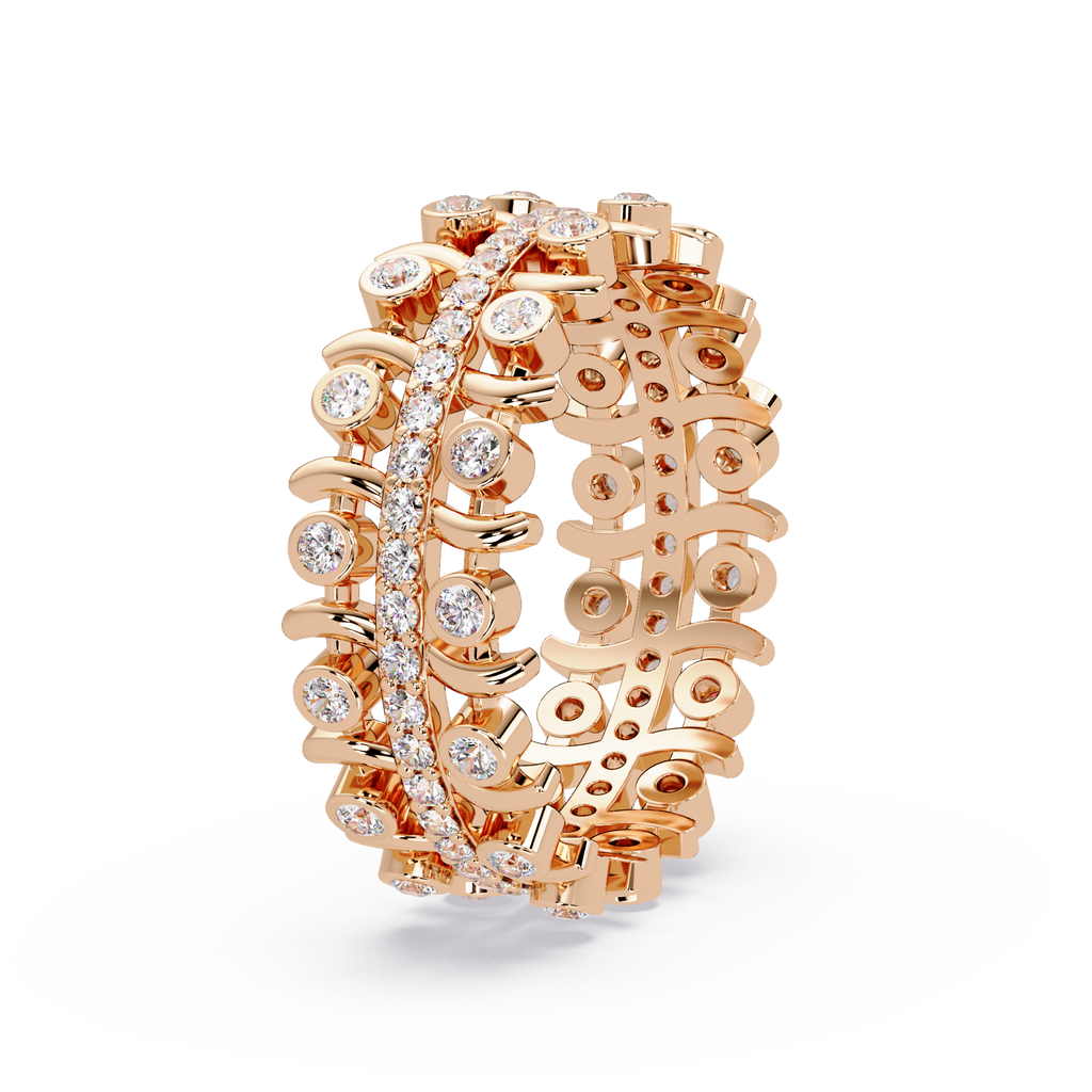 Multi-Shape Diamond Ornate Statement Ring