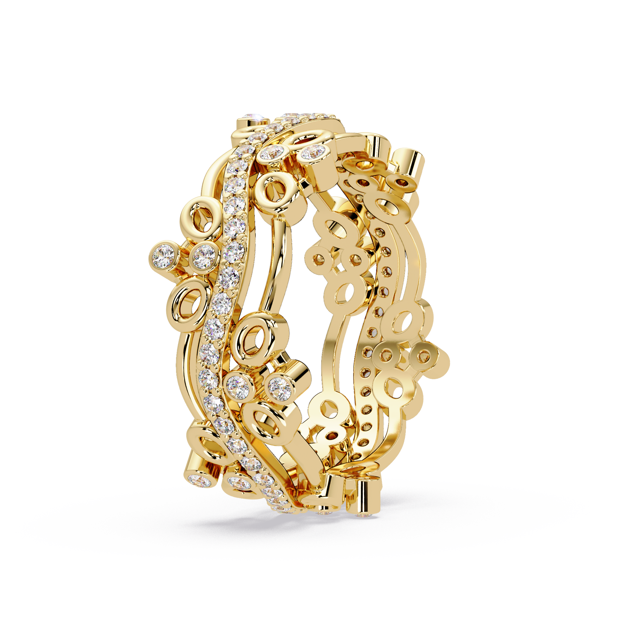 Vintage-Inspired Ornate Filigree Diamond Ring