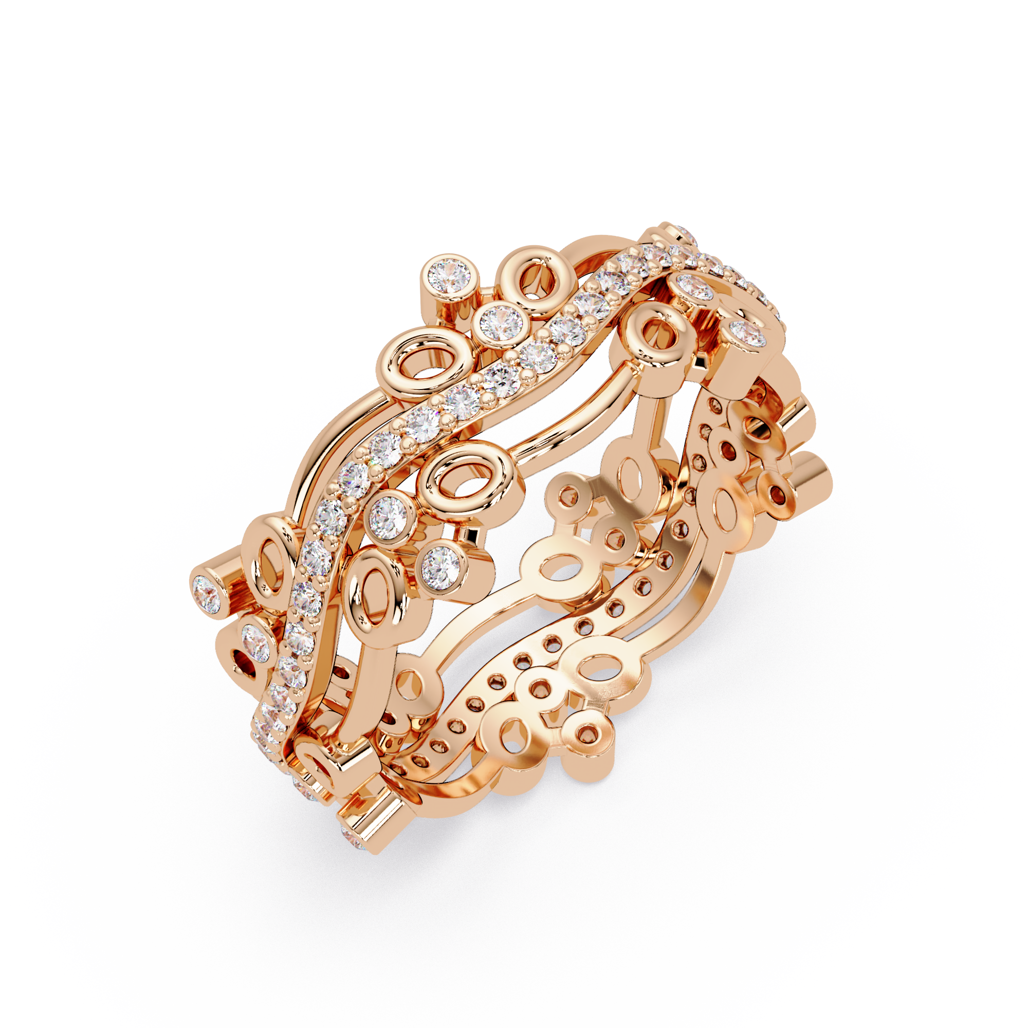 Vintage-Inspired Ornate Filigree Diamond Ring