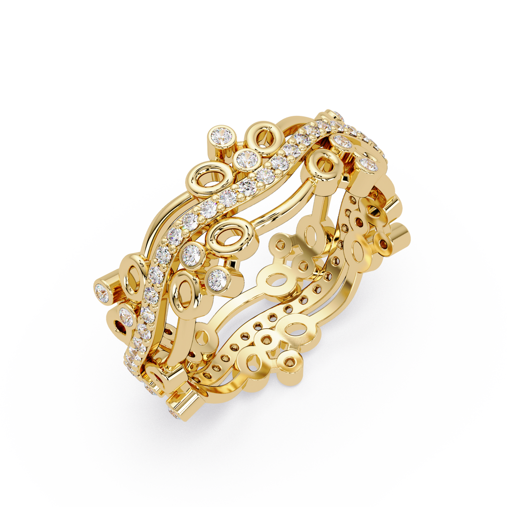 Vintage-Inspired Ornate Filigree Diamond Ring
