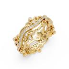 Vintage-Inspired Ornate Filigree Diamond Ring