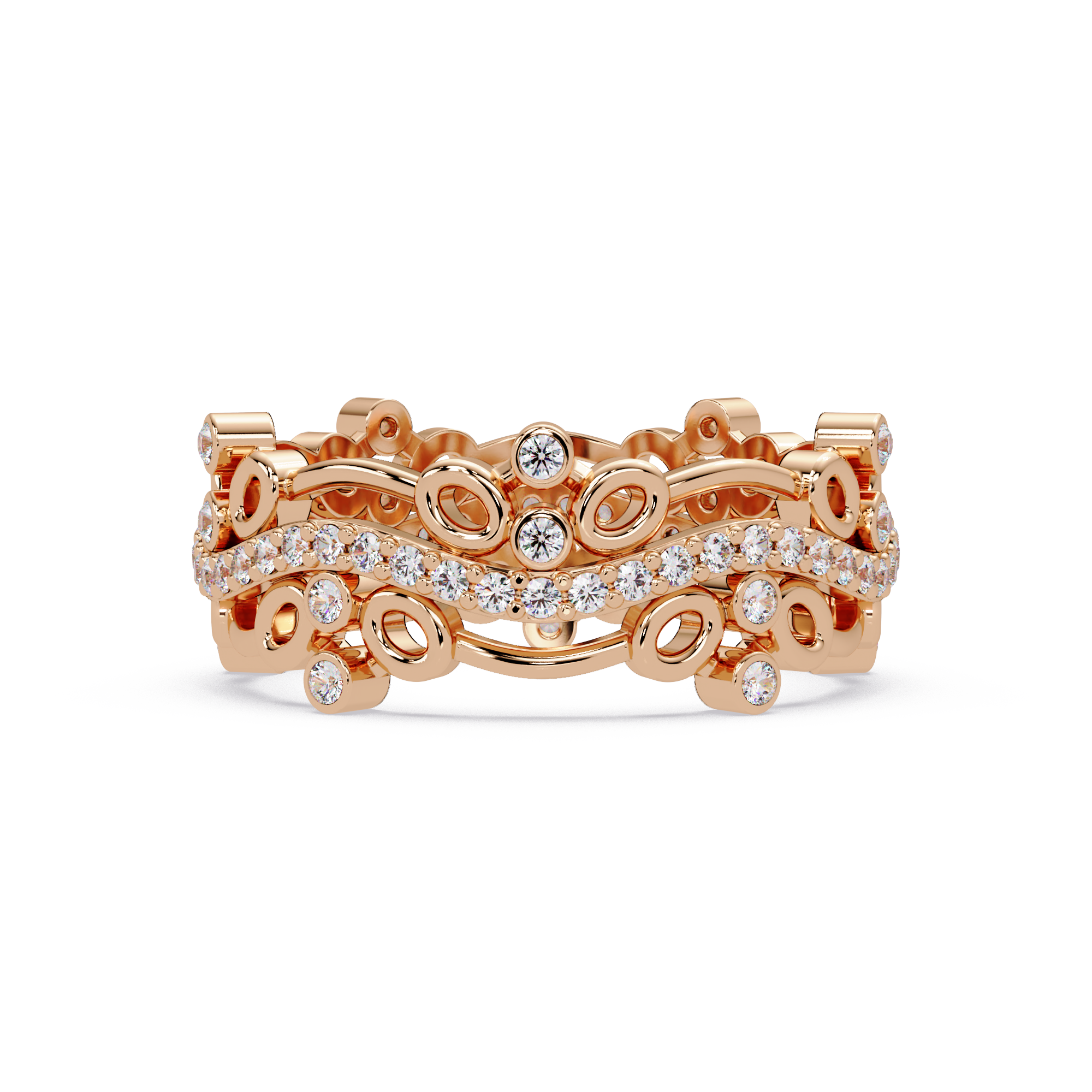 Vintage-Inspired Ornate Filigree Diamond Ring