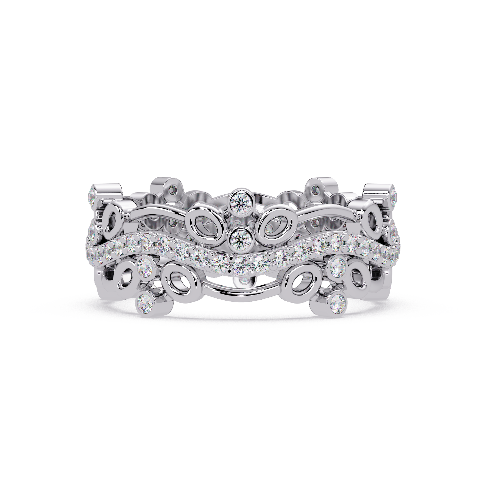 Vintage-Inspired Ornate Filigree Diamond Ring