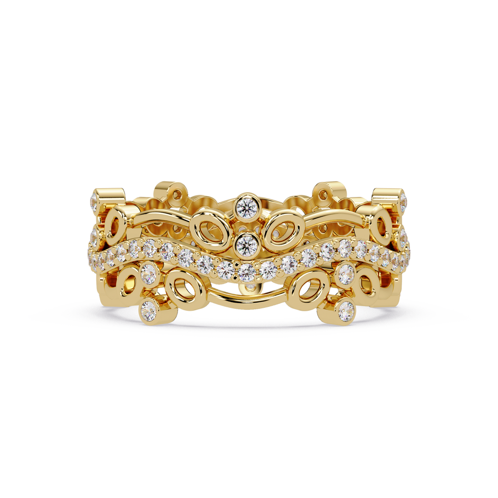 Vintage-Inspired Ornate Filigree Diamond Ring