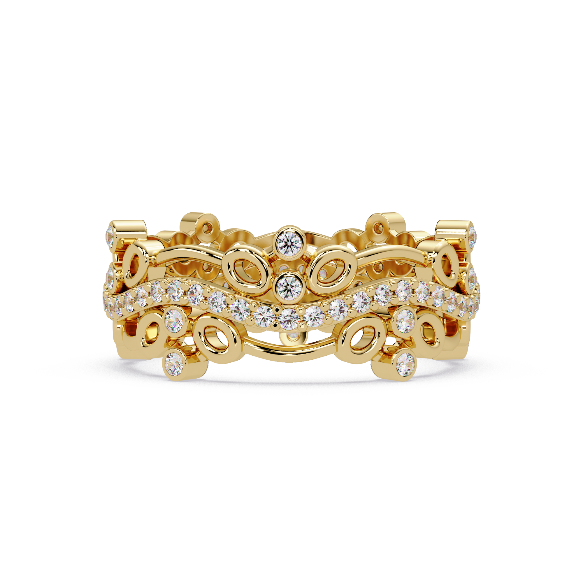 Vintage-Inspired Ornate Filigree Diamond Ring