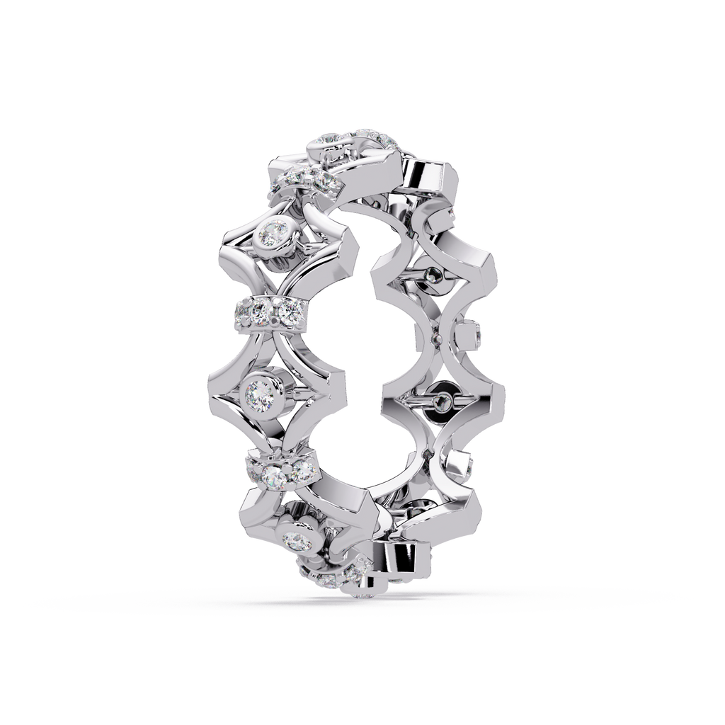 Emerald Square Diamond Eternity Ring