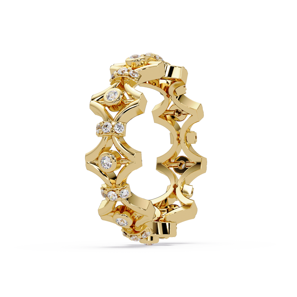 Emerald Square Diamond Eternity Ring