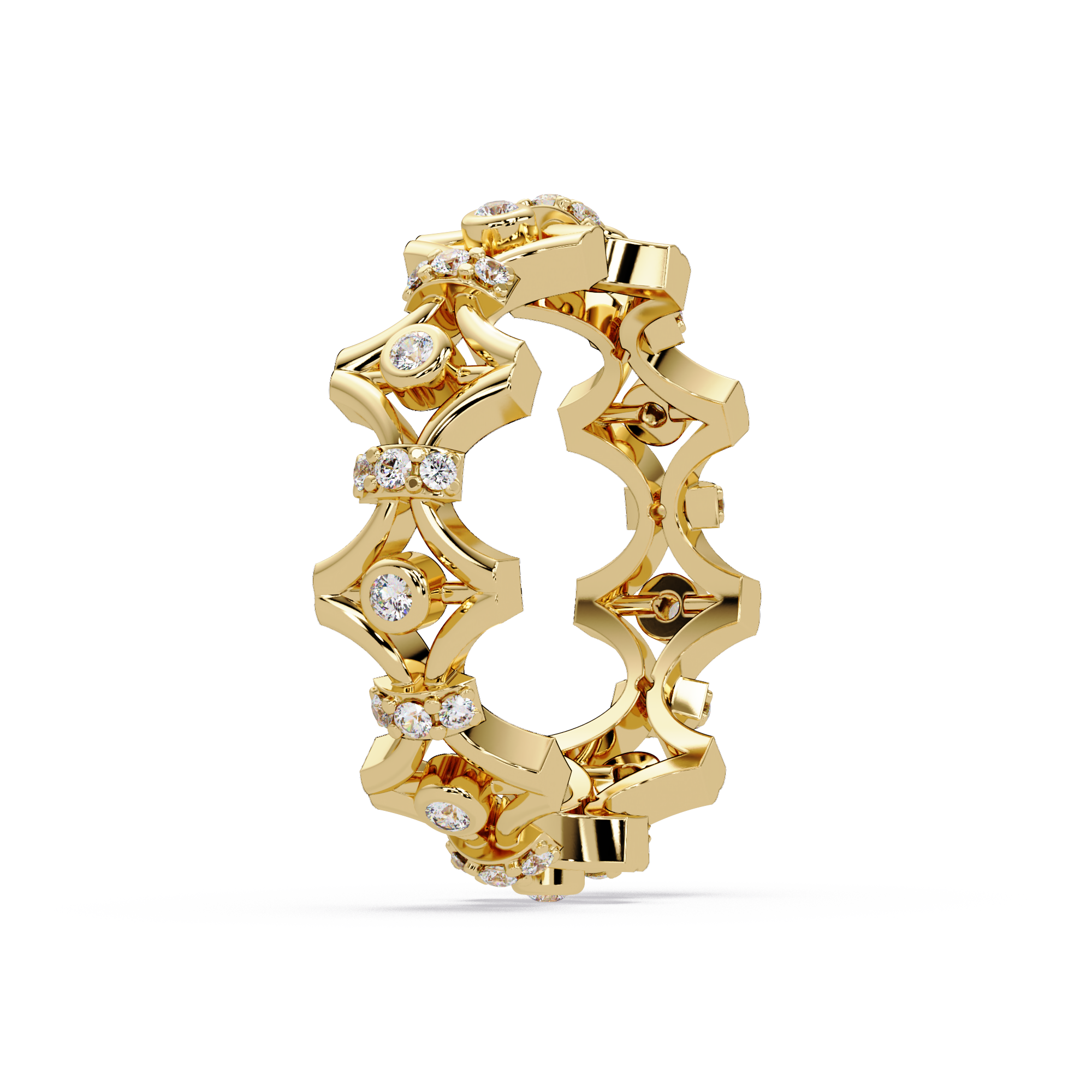 Emerald Square Diamond Eternity Ring