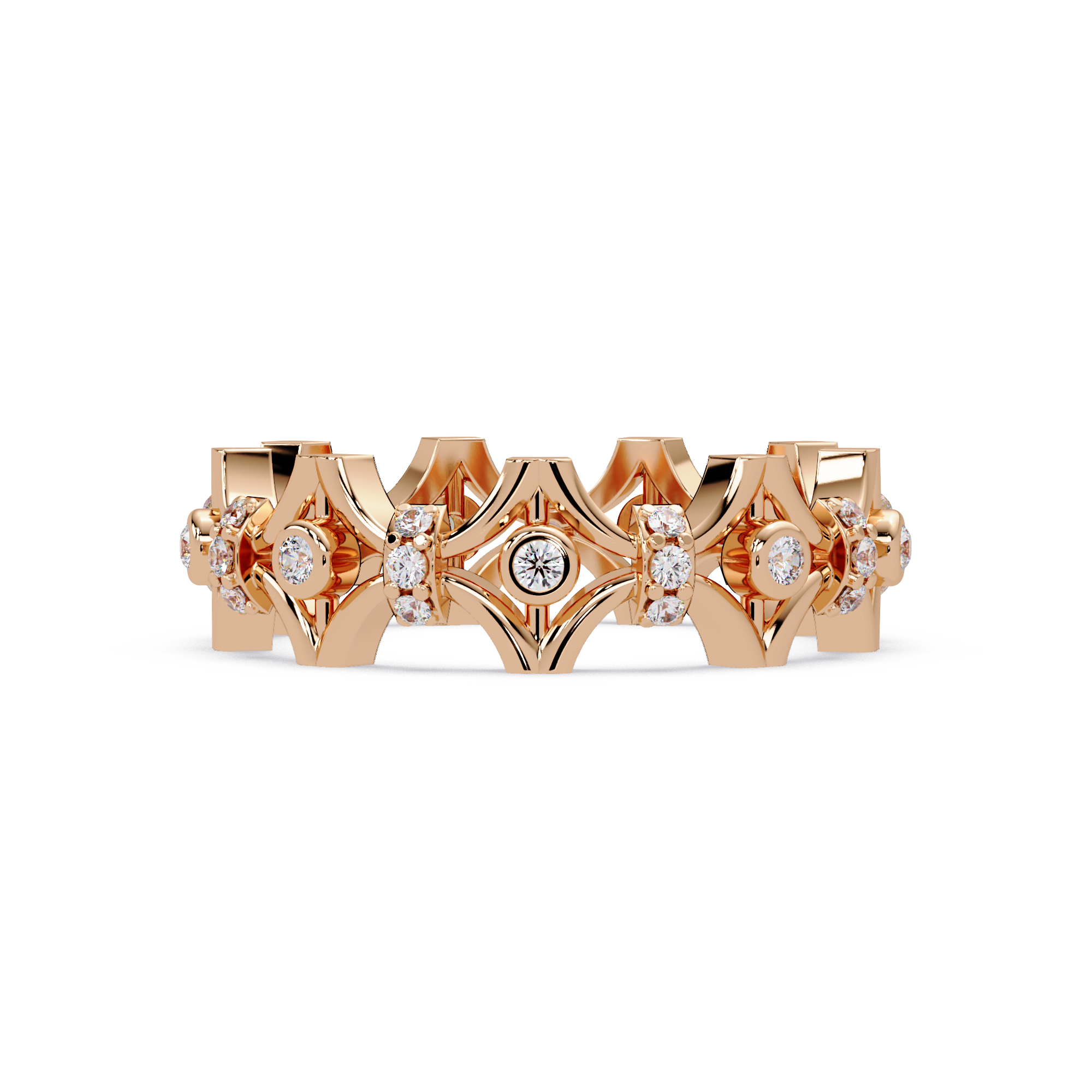 Emerald Square Diamond Eternity Ring