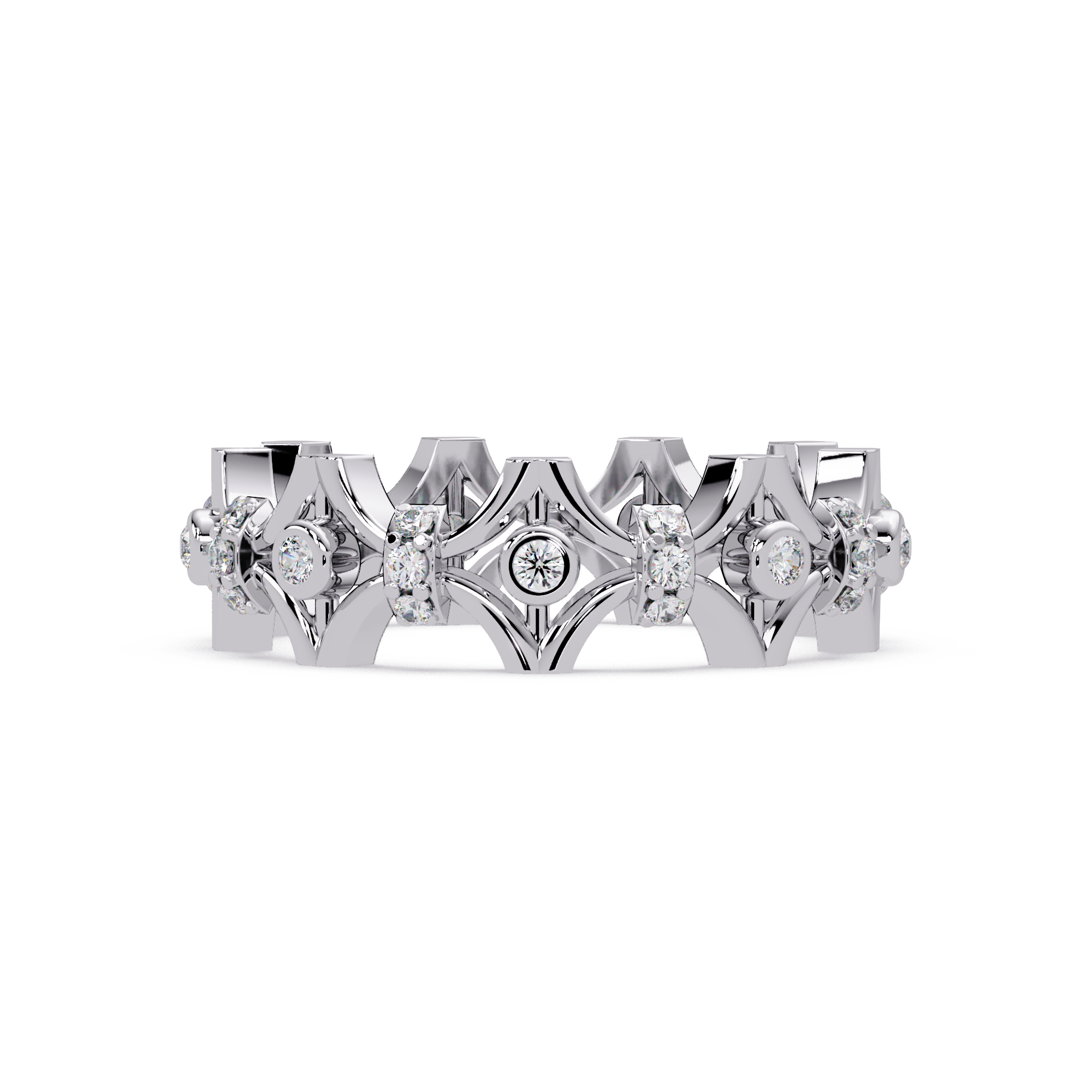 Emerald Square Diamond Eternity Ring