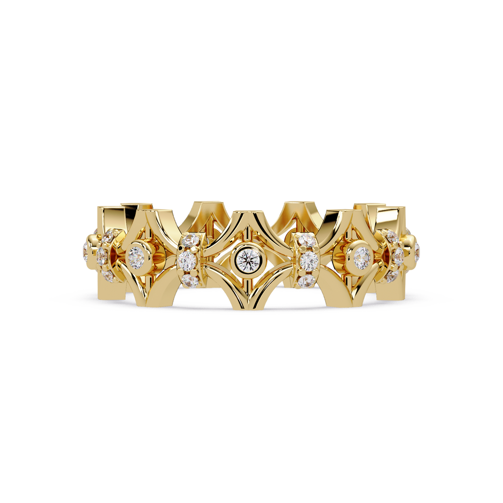 Emerald Square Diamond Eternity Ring