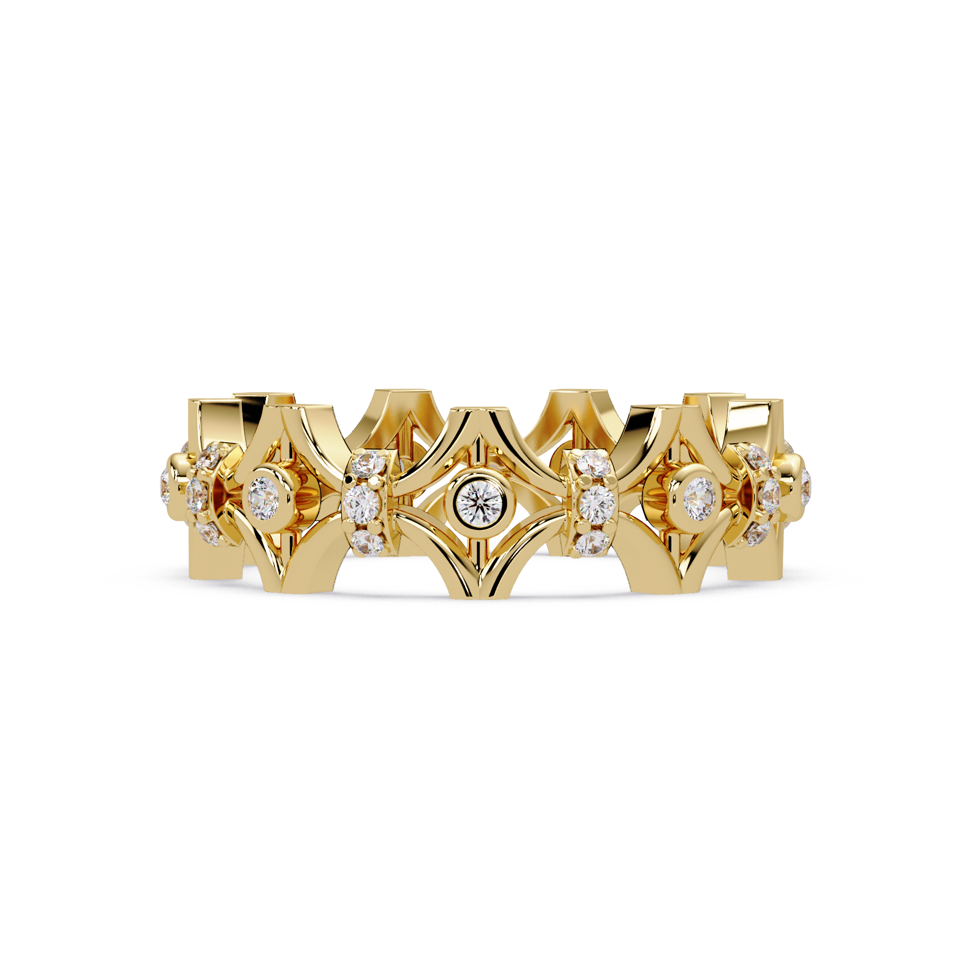 Emerald Square Diamond Eternity Ring