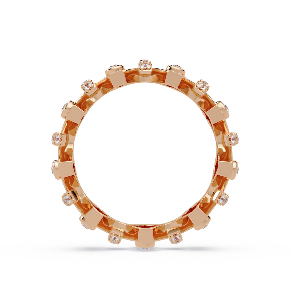 Emerald Square Diamond Eternity Ring