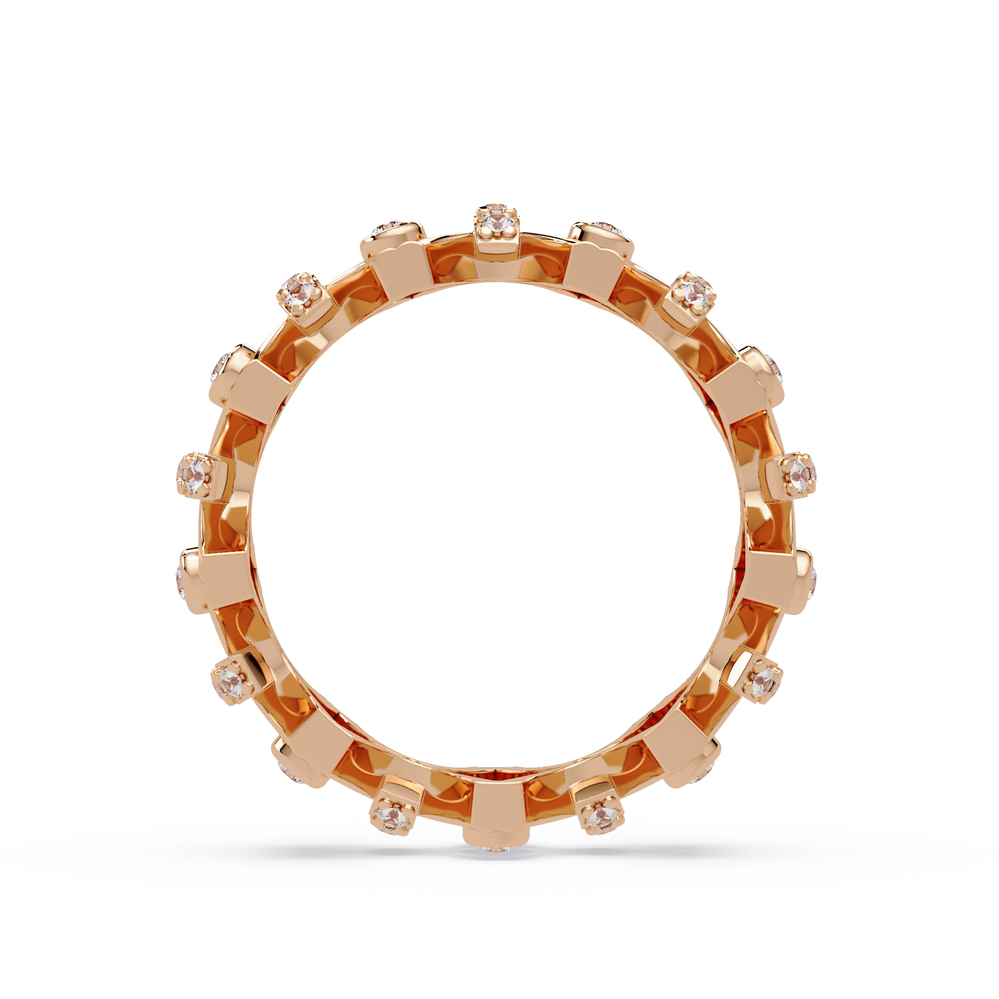 Emerald Square Diamond Eternity Ring