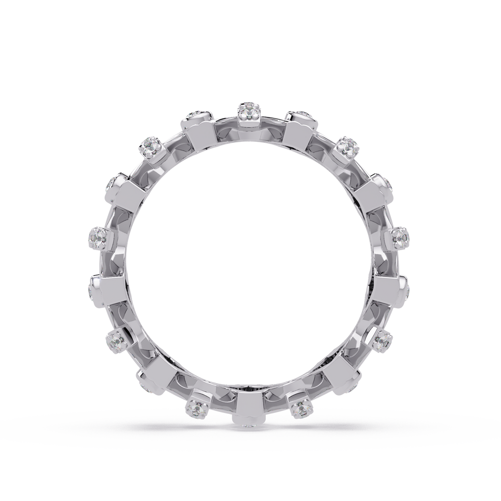 Emerald Square Diamond Eternity Ring