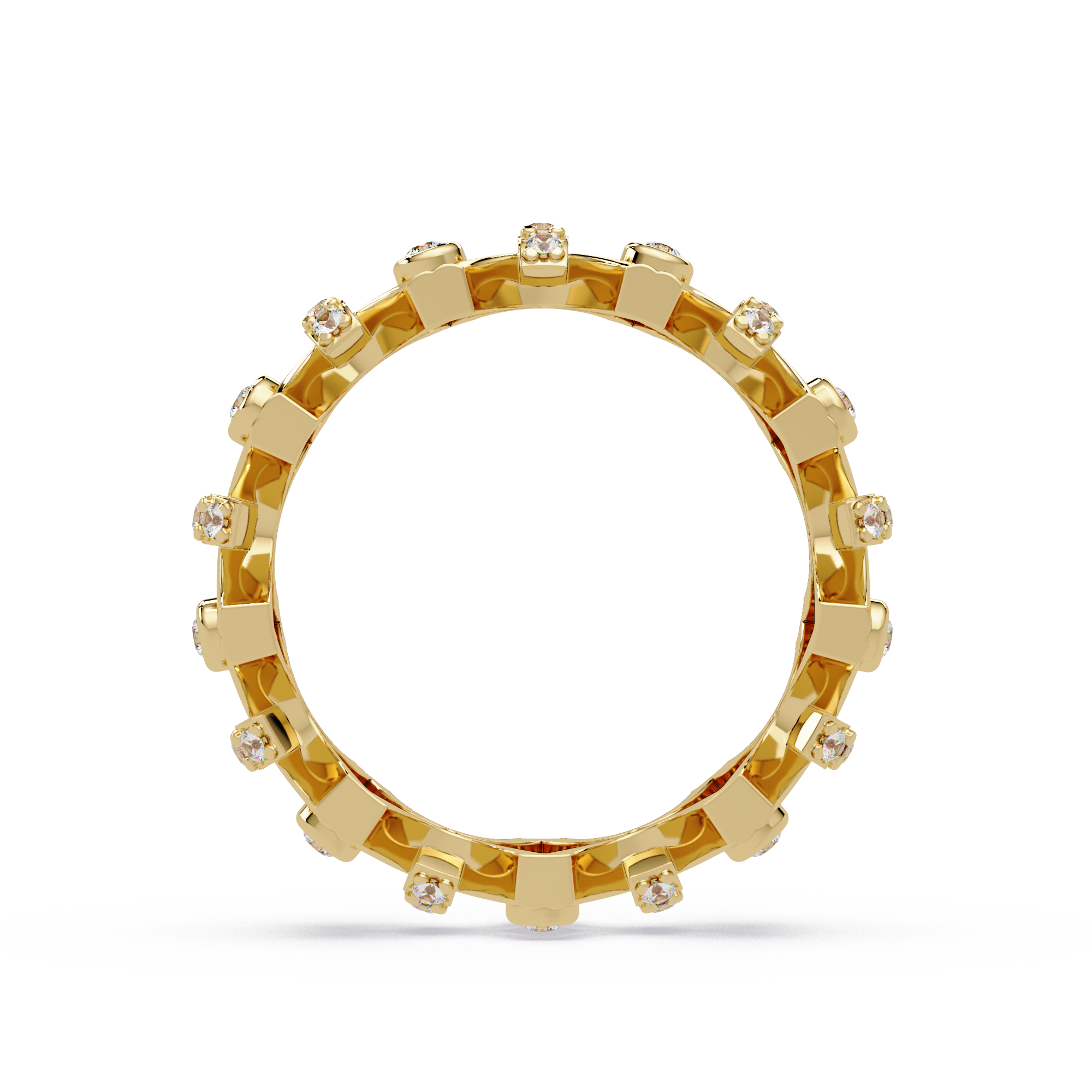 Emerald Square Diamond Eternity Ring