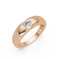 Radiant and Round Cut Diamond Eternity Ladies Ring