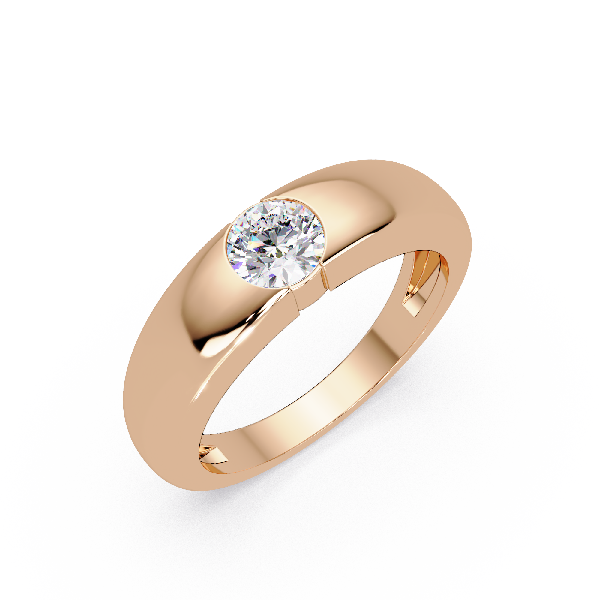 Radiant and Round Cut Diamond Eternity Ladies Ring