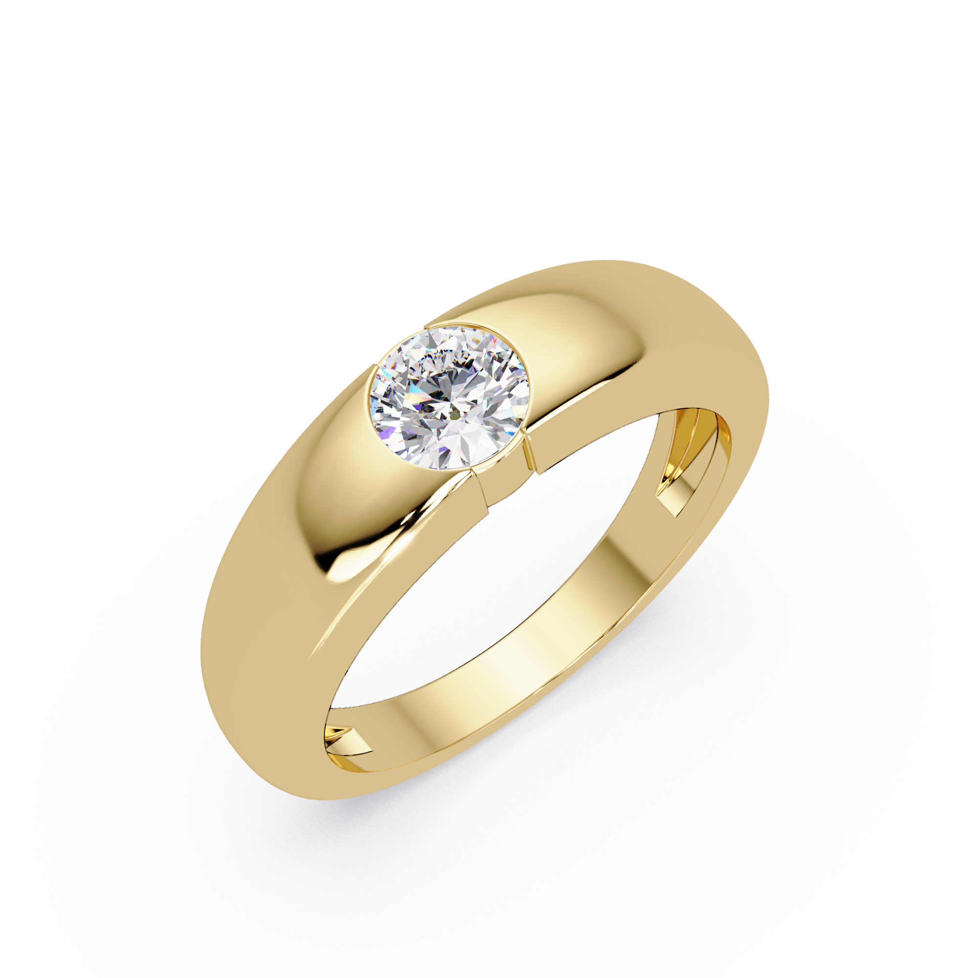 Radiant and Round Cut Diamond Eternity Ladies Ring