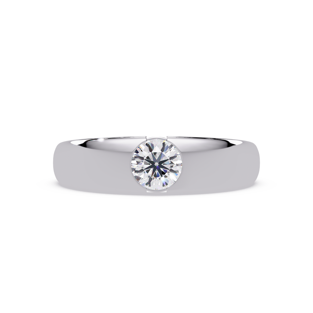 Radiant and Round Cut Diamond Eternity Ladies Ring