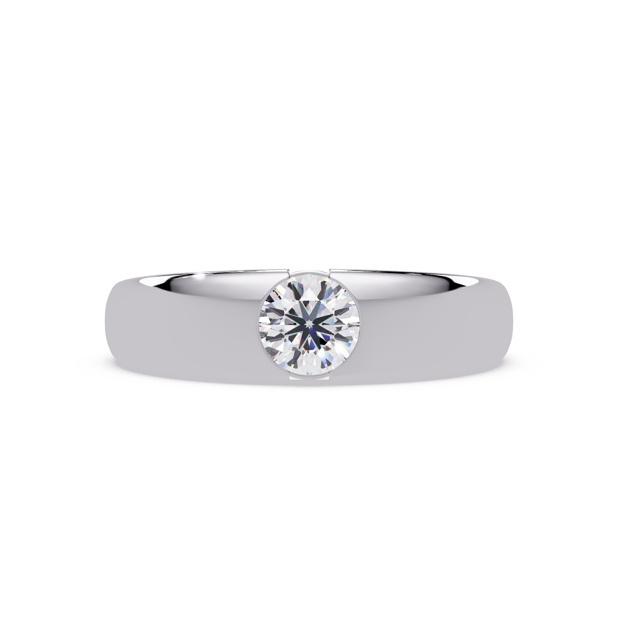 Radiant and Round Cut Diamond Eternity Ladies Ring