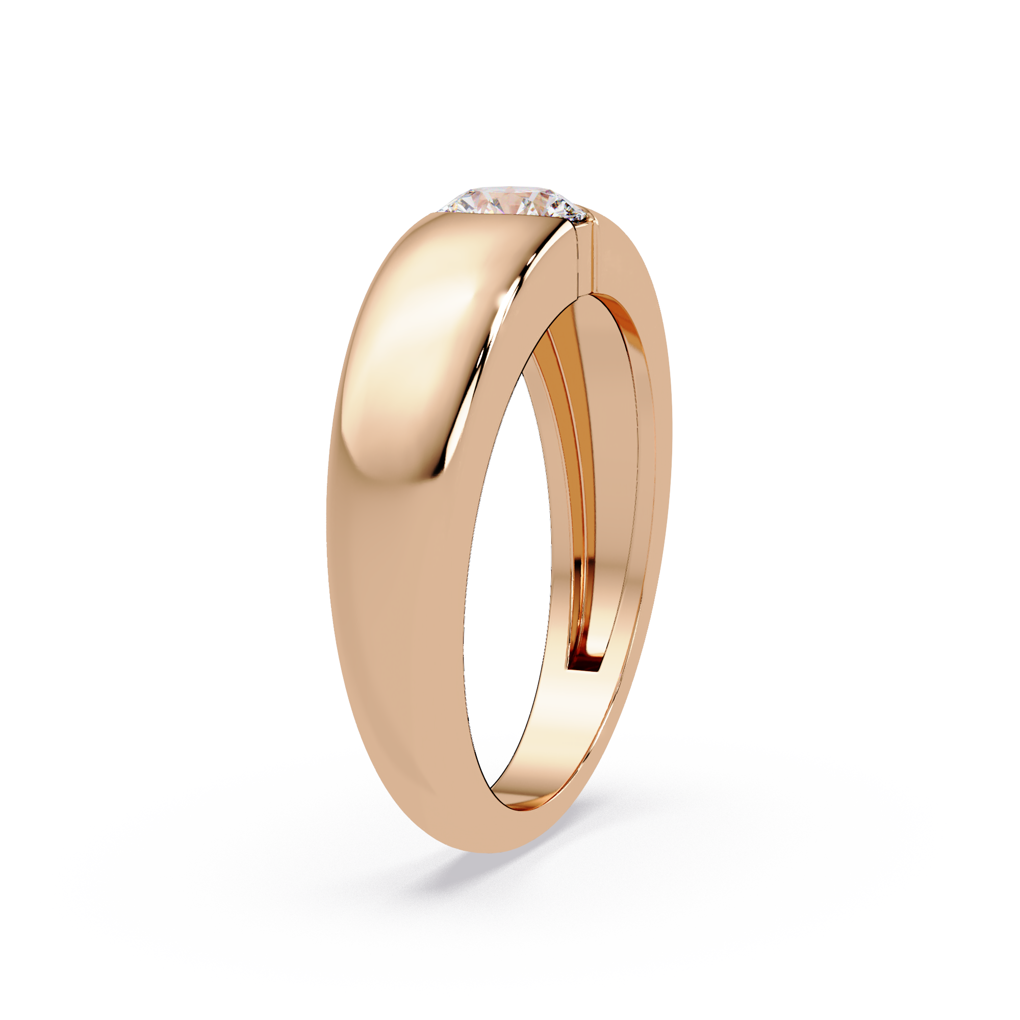 Radiant and Round Cut Diamond Eternity Ladies Ring