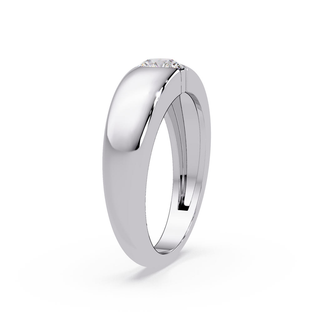 Radiant and Round Cut Diamond Eternity Ladies Ring