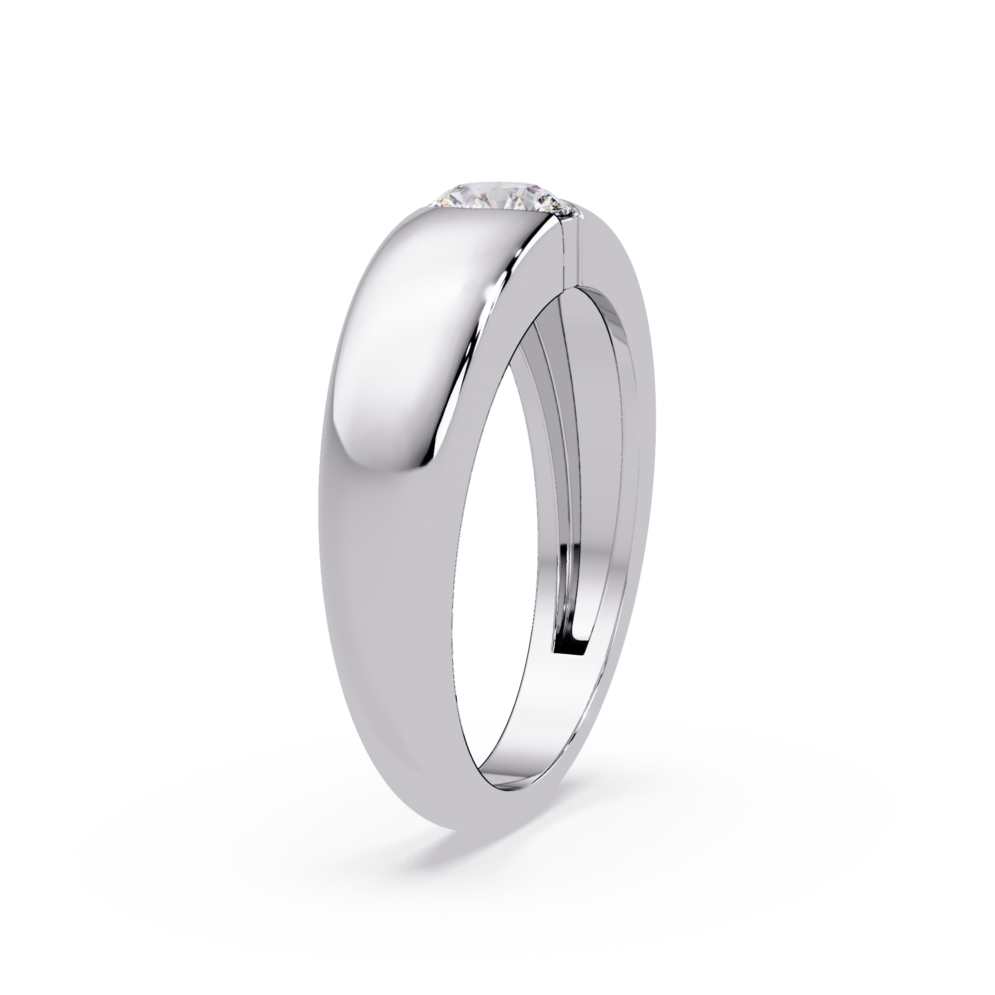 Radiant and Round Cut Diamond Eternity Ladies Ring
