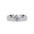 Solitaire Round Cut Diamond Halo Statement Ladies Ring