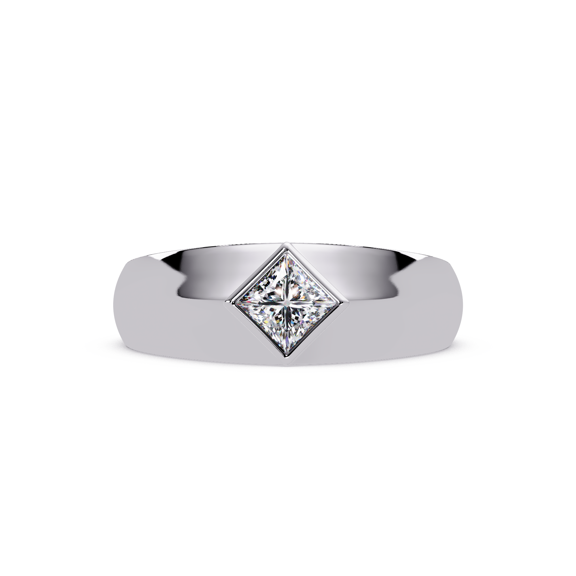 Solitaire Round Cut Diamond Halo Statement Ladies Ring