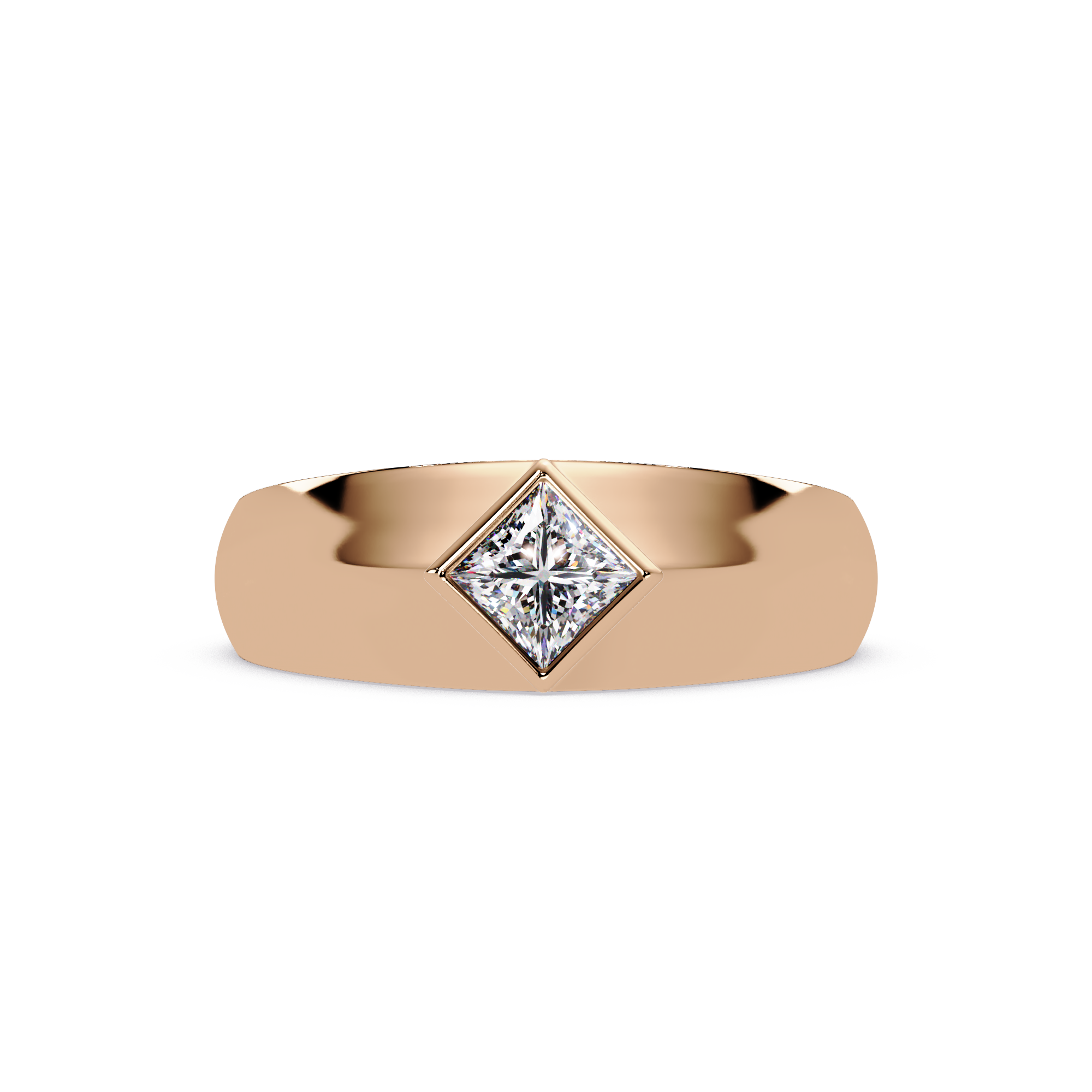 Solitaire Round Cut Diamond Halo Statement Ladies Ring