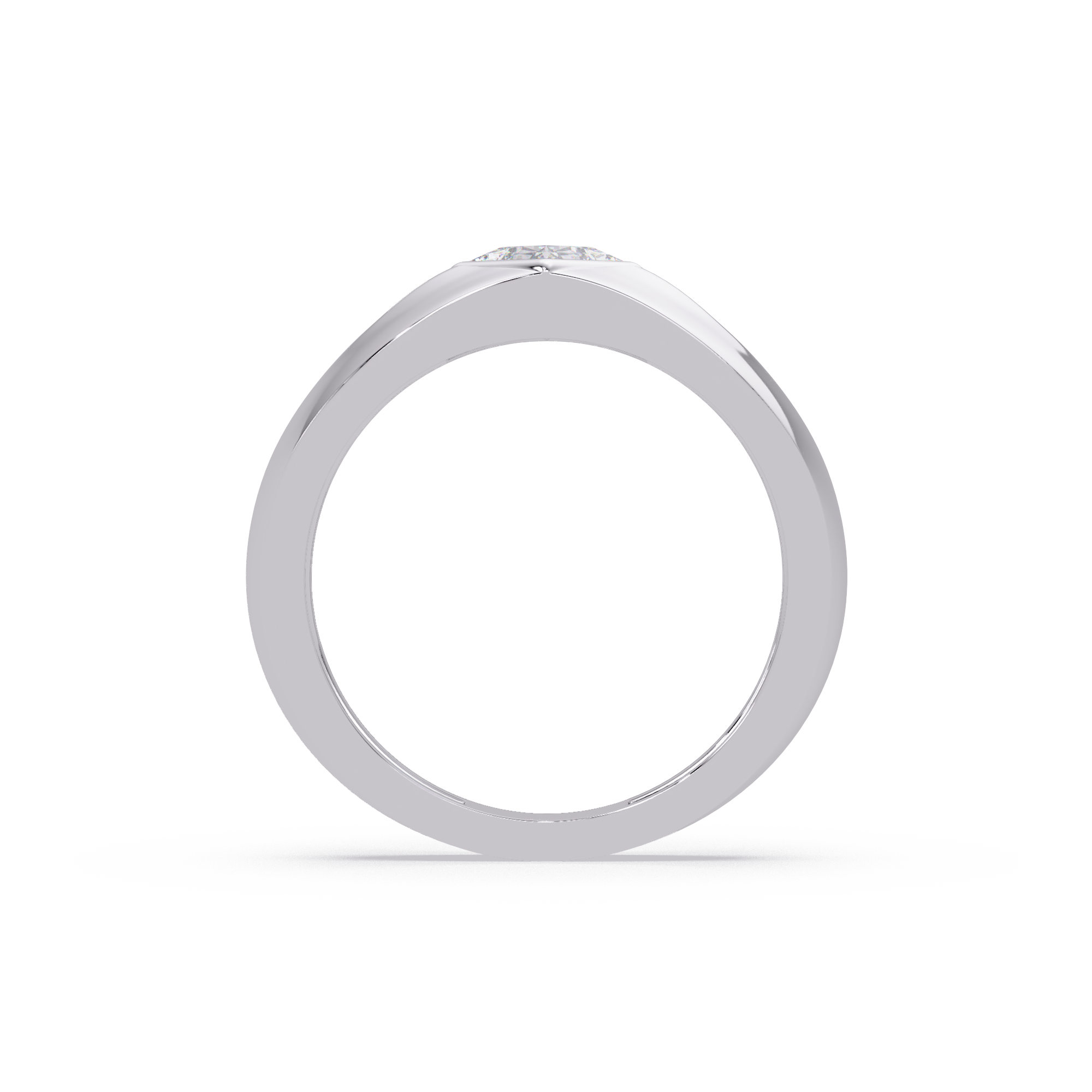 Solitaire Round Cut Diamond Halo Statement Ladies Ring