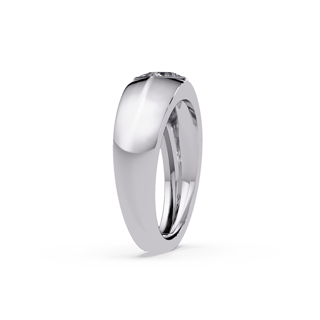 Solitaire Round Cut Diamond Halo Statement Ladies Ring